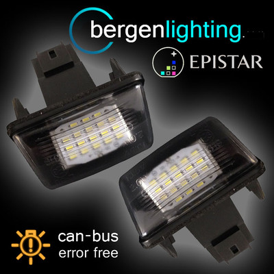 FÜR PEUGEOT 206 207 306 307 308 406 407 5008 PARTNER LED KENNZEICHENLEUCHTE