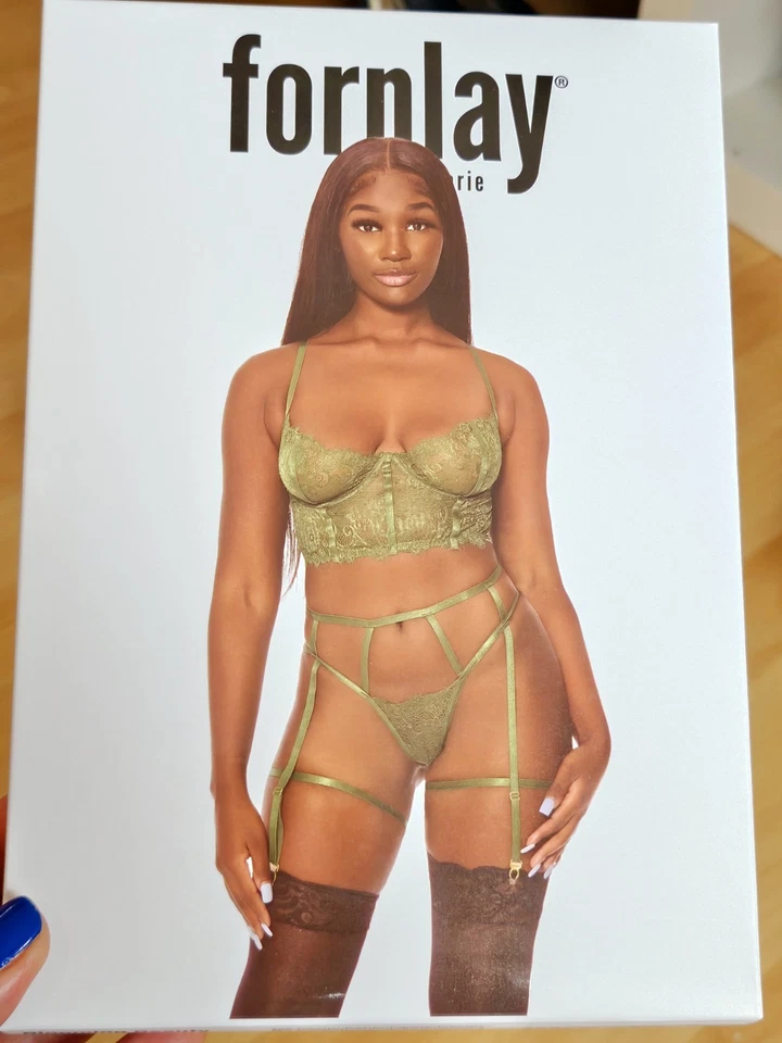 Forplay Dessous Set Gr.S Sexy Lingerie Slips BH 2 Teile Wäsche Unterwäsche Tanga - Bild 4 von 4