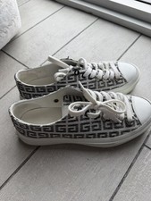 Givenchy Geometric Logo Canvas Lace-Up Sneake...