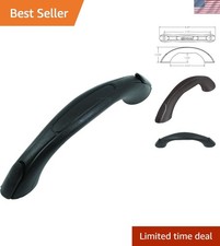 One-piece Nautical Grab Handle - Ergonomic Vinyl For Boats Rvs Black Finish