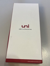 Uni USB-C to Ethernet Adapter, USB C HUB Ethernet 1Gbps with USB 3.0 4 In 1 -2X