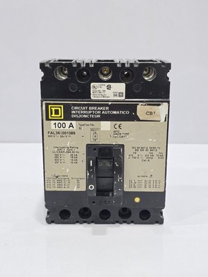SQUARE D FAL361001386 SCHUTZSCHALTER 100A 600V 3POLIG