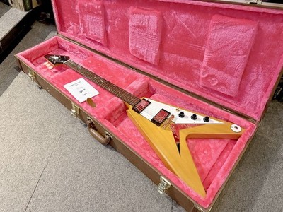 Epiphone Inspired by Gibson Custom 1958 Korina Flying V Aged Natural #GG7bb
