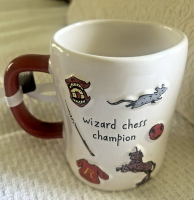 Rae Dunn Harry Potter Ron Weasley Mug Wizard Chess Champion