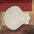 Vintage Imperial Milk Glass Shell Individual Ashtray Trinket Dish 4.5”