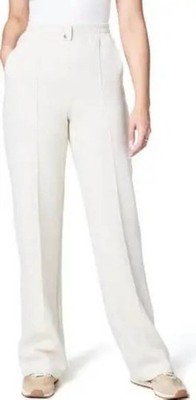 NWT SPANX AE Brushed Straight Leg Pants Heather Cream Small