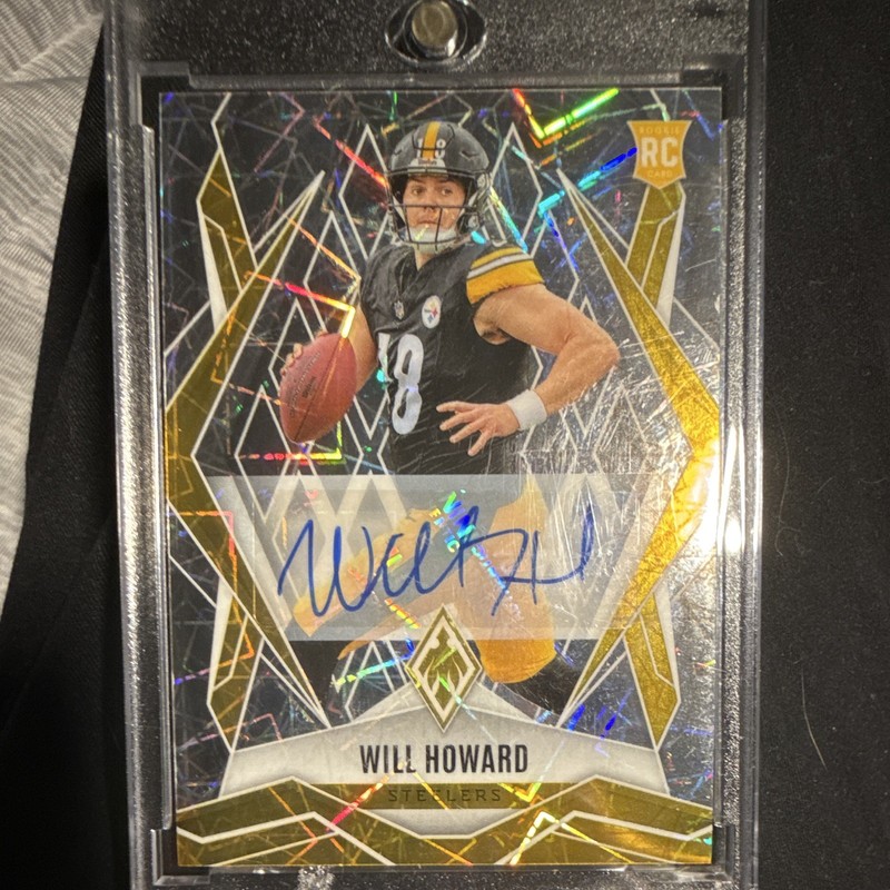 2025 Panini Phoenix Rookie Autograph Will Howard, Lazer  #165