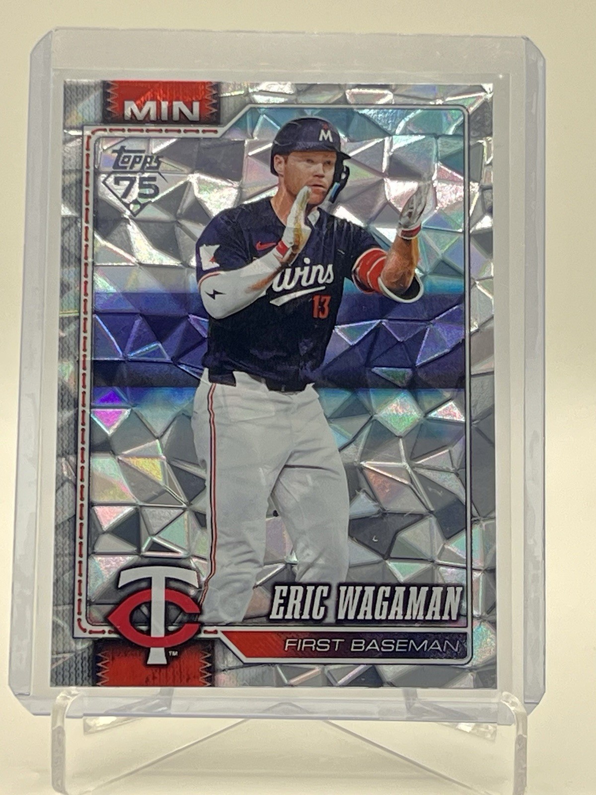 2026 Topps Series 2 Eric Wagaman #394 Diamante Foil - Minnesota Twins