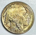 1936-S Buffalo Nickel  - golden toning