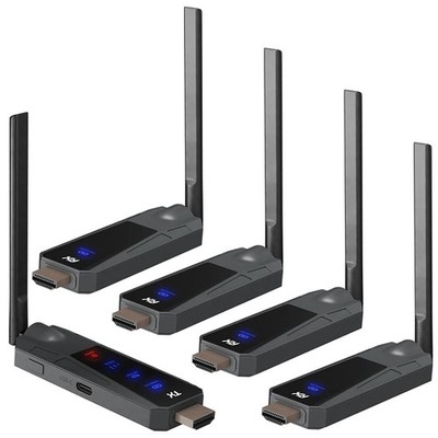 50m Wireless HDMI Extender Video Transmitter Receiver Screen Share Camera PC TV