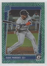 2021 Donruss Optic Rated Rookie Green Dragon Prizm 73/88 Isaac Paredes #77 0or4