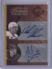 2009-10 O-Pee-Chee Premier Gold /10 Jonathan Ericsson Nicklas Lidstrom Auto HOF