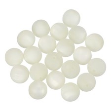 20 Pcs Acrylic Round Beads, 16mm Loose Beads for Jewelry Making, White