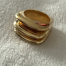 Hera Dome Triple Ridge Ring Missoma Size N