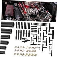 6PCS 5Ft Silicone Vacuum Hose Automotive Set,Vacuum Lines Automotive Kit Black