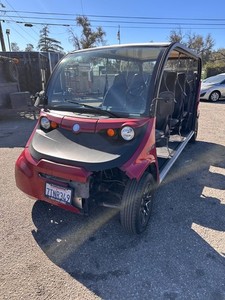 2017 white POLARIS GEM E6 6 seat passenger LSV Golf Cart W LITHIUM BATTERY DOORS