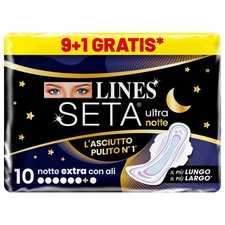 LINES SETA ULTRA EXTRA NOTTE x9 pezzi 1 in omaggio