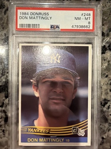 1984 Donruss - Don Mattingly #248 (RC) PSA 8 Yankees