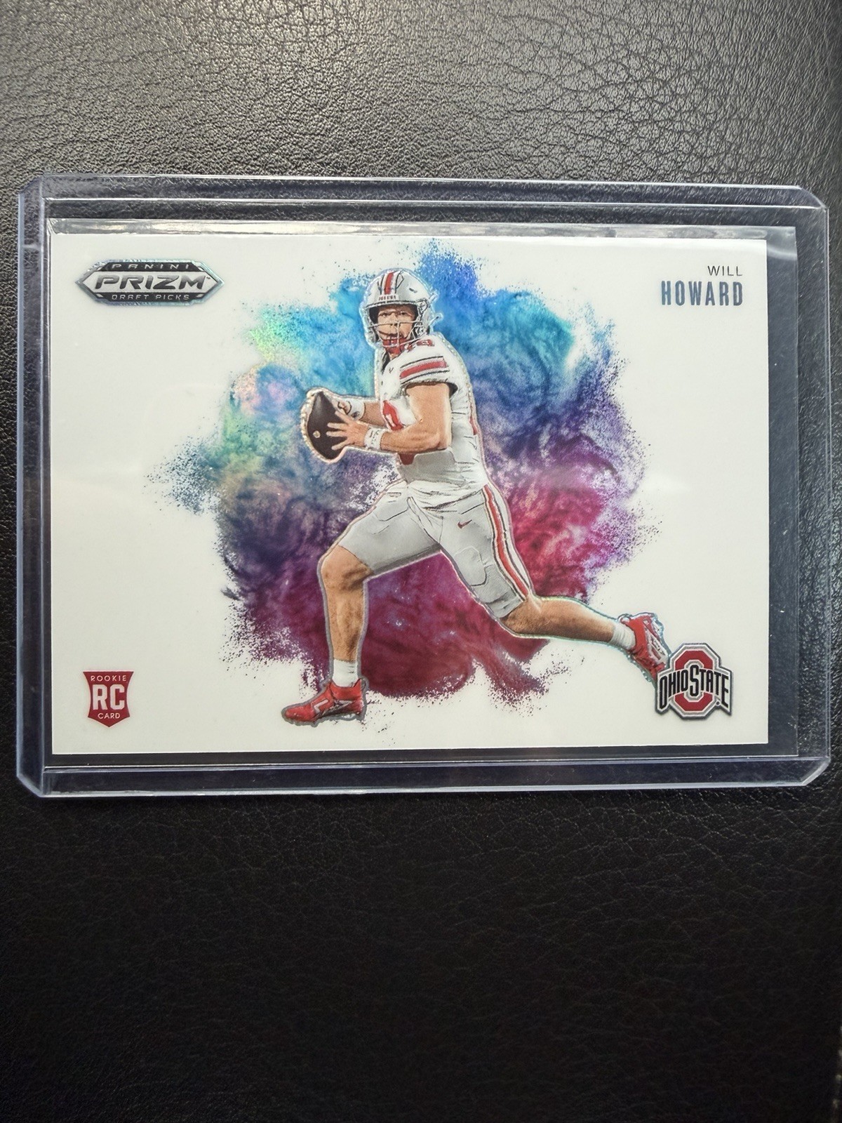 2025 Panini Prizm Draft Picks Color Blast Will Howard RC Ohio State Steelers