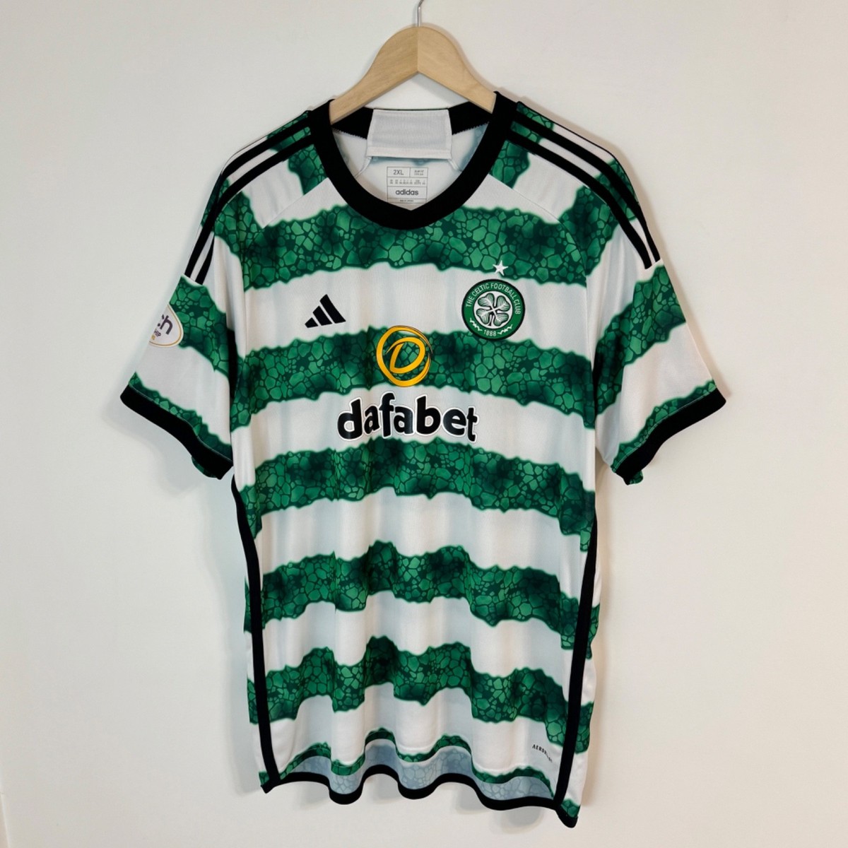 ウェア GLASGOW CELTIC SOCCER UNIFORM Celtic Glasgow 2023/2024 Home Football Shirt Soccer Jersey Adidas