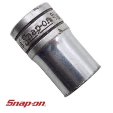 Snap-on Tools 1/2" Drive SAE 12 Point Shallow 9/16" Chrome Socket SW181 USA GUC
