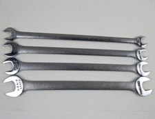 Vtg Craftsman Sae 4pc Lot Thin Tappet Open Wrench Set V 44471 44472 44473 44475