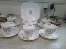 Shelley Wild Flowers Tea Set