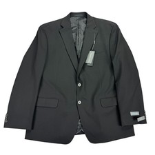Michael Kors Mens Koop Classic Fit Stretch Solid Blazer Suit Jacket Black 44R