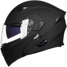 ILM Casco Moto Modulare Bluetooth Pieghevole Doppia Visiera MP3 Interfono DOT 2XL