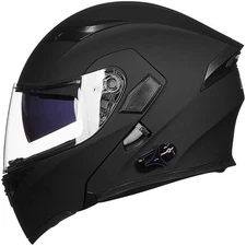 ILM Bluetooth Modular Flip Up Motorcycle Helmet Dual Visor MP3 Intercom DOT 2XL