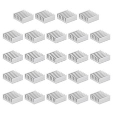 14x14x6mm Aluminum Heatsink Electronics Cooler for MOS IC Chip Silver 24 Pcs