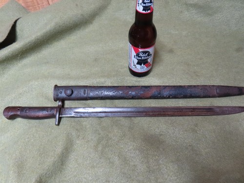 Australian P07 Bayonet Reissued WW2,1943-44,17" Bl,Magrovite 44,Orig~GD+🤠B3.26R