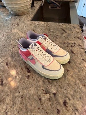 Nike Women's Air Force 1 Shadow Coconut Milk Pink Canvas (DZ4499-101)
