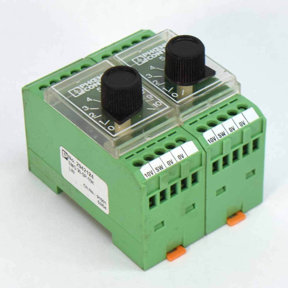 (Lot of 2)Phoenix Contact EMG 30-SP-10K LIN Setpoint Value Potentiometer 2942124