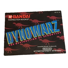 Nintendo NES - DYNOWARZ, Cartridge & Manual, 1990, TESTED, Vintage Video Game