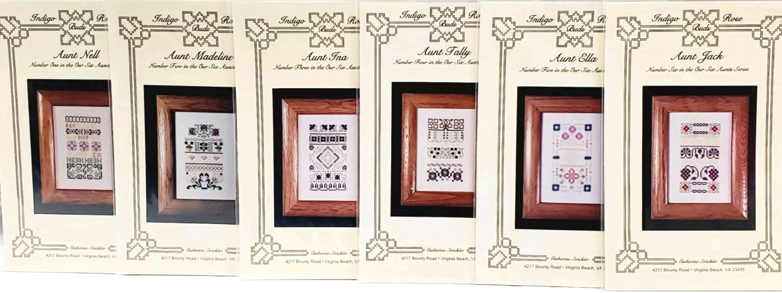 Indigo Rose Complete Set of 6 AUNT SERIES-Nell -Madeline- Ina-Tally- Ella & Jack