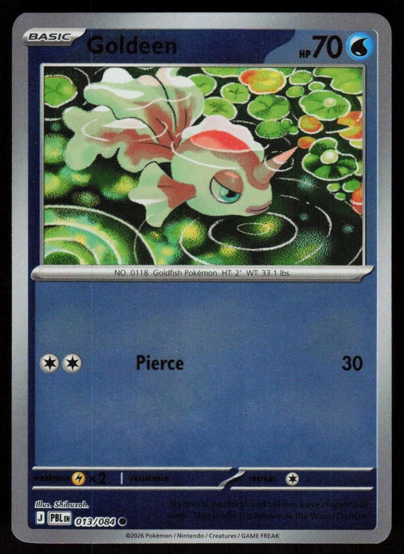 Goldeen 013/084 Common Pitch Black Pokemon Reverse Holo Near Mint