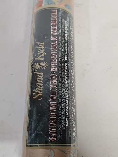 Shand Kydd Wallpaper Pasted Vinyl Rolls Floral Pattern Gold Color 86734 New - Picture 3 of 11