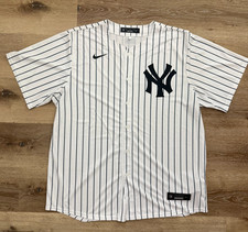 Nike New York Yankees White Home Pinstripe Replica Jersey (Men’s Size XL)