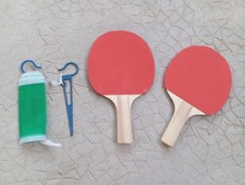 Kit de Ping-Pong / Tennis de Table nomade (2 Raquettes + Filet)