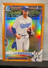 2021 Bowman Chrome - Prospects Luis Rodriguez Orange Refractor #20/25 (RC)