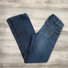 Ariat REAL Denim Womens 25S Straight Leg Jeans Medium Wash Western Blue 25 S