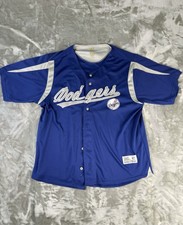 Los Angeles Dodgers Baseball Jersey Mens XL Blue MLB Baseball Button Front