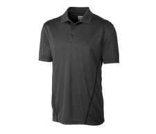 CLIQUE BY CUTTER & BUCK Ice Sport Grey Performance S/S Polo Shirt SZ: 5XL 5X