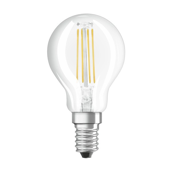 Osram Led Filament Lampen Tropfen 4W = 40W E14 Klar 470Lm 840 Neutralweiß 4000K-image