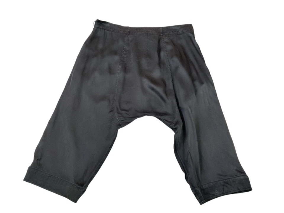 ALLSAINTS TALLA UK 8 PANTALONES CORTOS NEGROS 100% SEDA ELEMENTAL CASUAL FIESTA SUELTOS PARA MUJER Foto 2 de 4