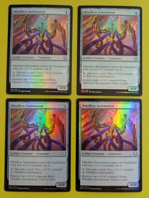 FOIL Mindless Automaton x4 Commander Legends 4x Magic the Gathering MTG