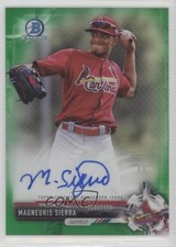 2017 Bowman Chrome Prospect Green Refractor 78/99 Magneuris Sierra Auto 0q0