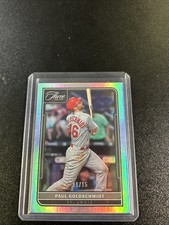 PAUL GOLDSCHMIDT 2022 PANINI THREE AND TWO #60 HOLO SILVER PARALLEL #/15 BC5153