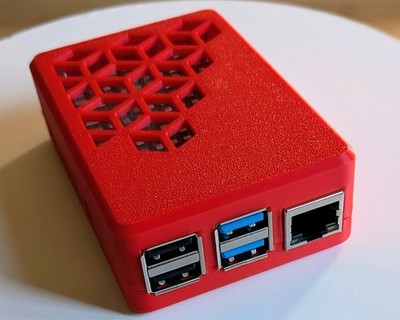 Raspberry Pi 4 4GB_passive heat sink_3D printed case_32GB SD Card [RED] Free S/H